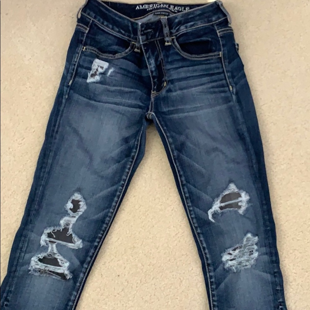 American Eagle Ripped Jean Jeggings